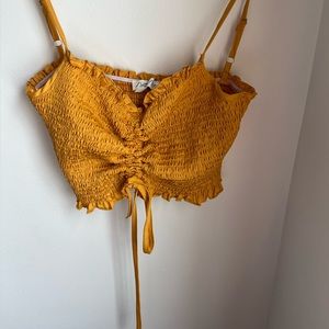 Gold crop top women’s size M